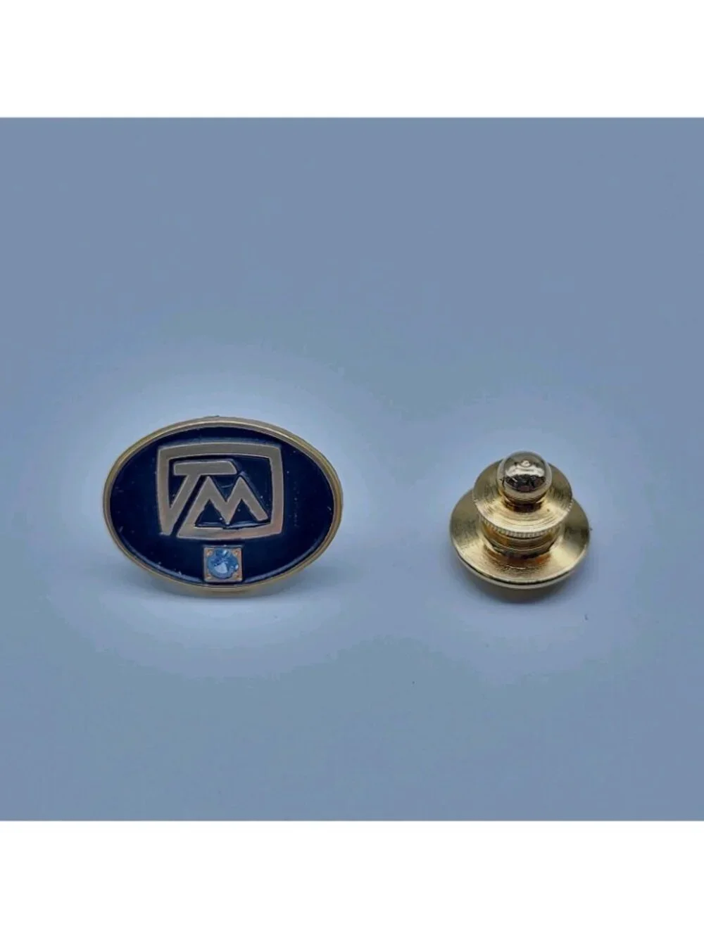 Vintage Gold Filled tie tack employee award lapel pin